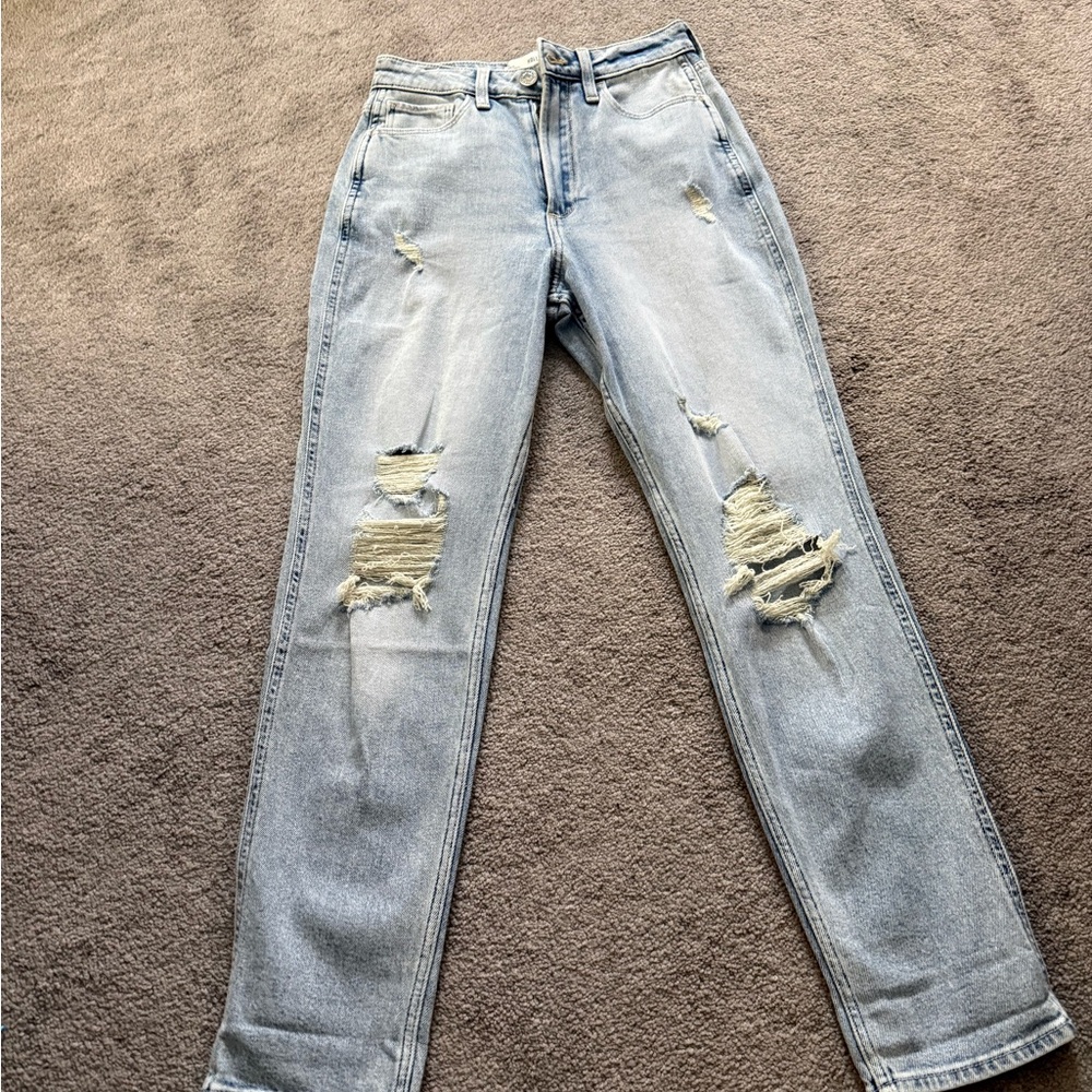 Curvy ultra high rise mom Light Blue Women's Jeans